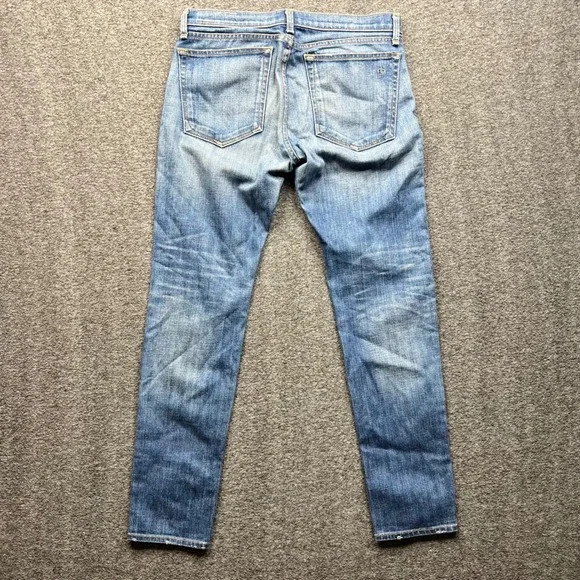Rag & Bone Jeans Women 28 Blue The Dre Slim Boyfriend Bradford W1590K880 - Picture 2 of 16